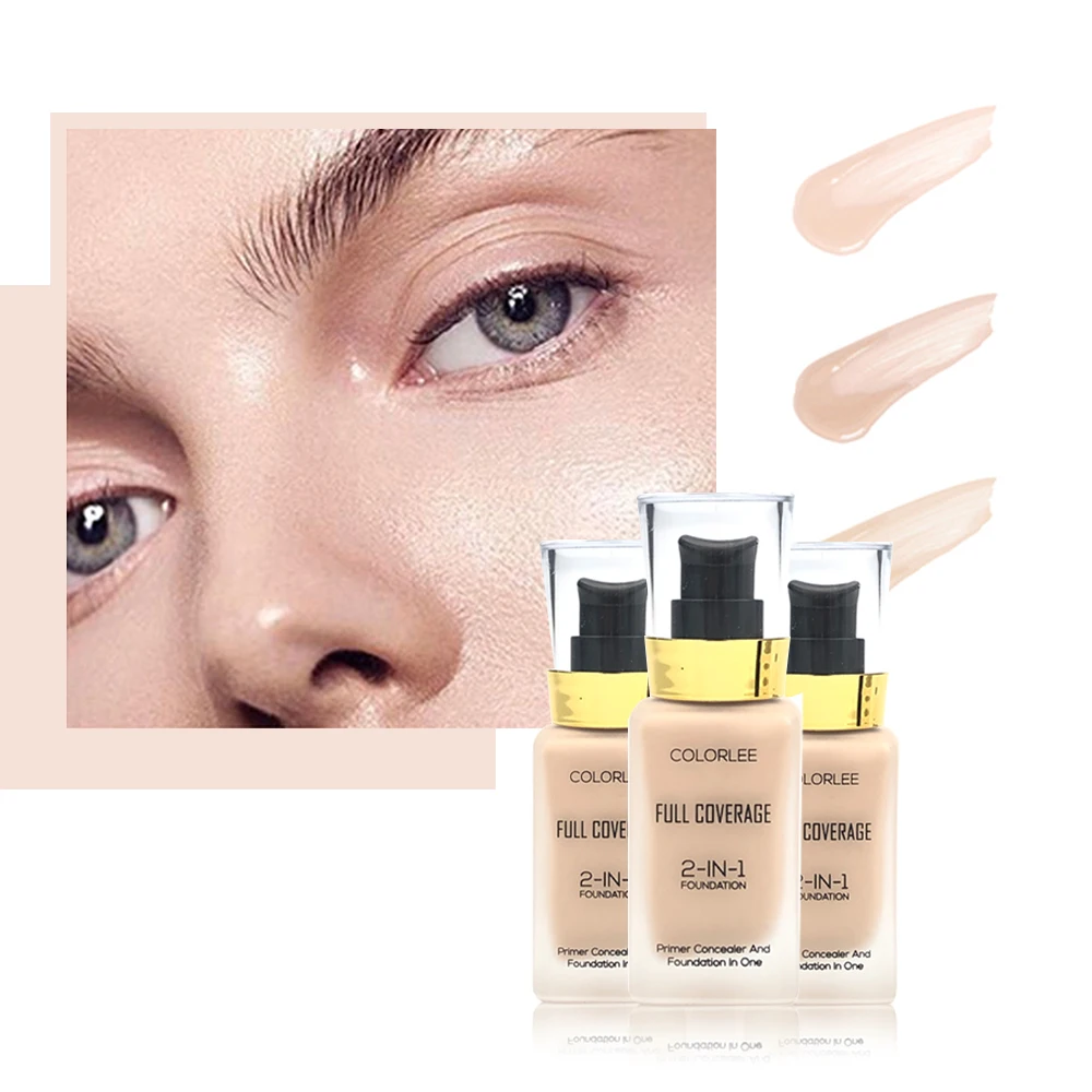 Wholesale Cosmetic Foundation Concealer Long Lasting Waterproof Heavy Coverage Liquid Cosmetic Foundation