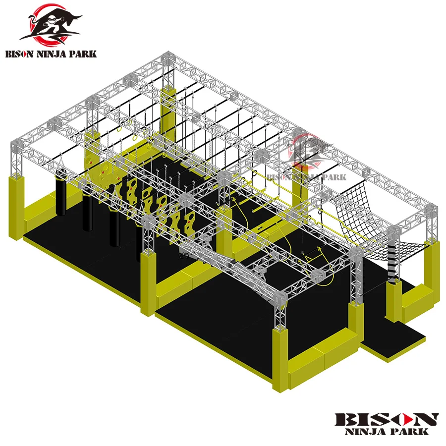 
waterproof aluminum kids small outdoor indoor playground obstacle course 