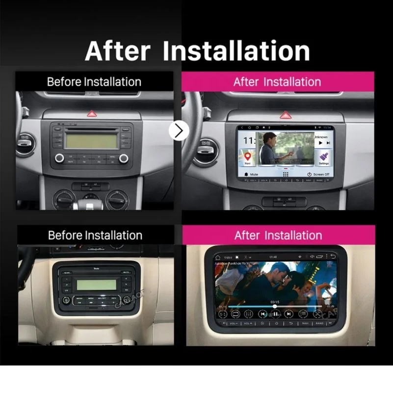 MIDCOURSE Android 8 1 автомобильный радиоприемник стерео GPS-плеер для Volkswagen B6 B7 Passat golf VW Polo CC Jetta мультимедийный плеер