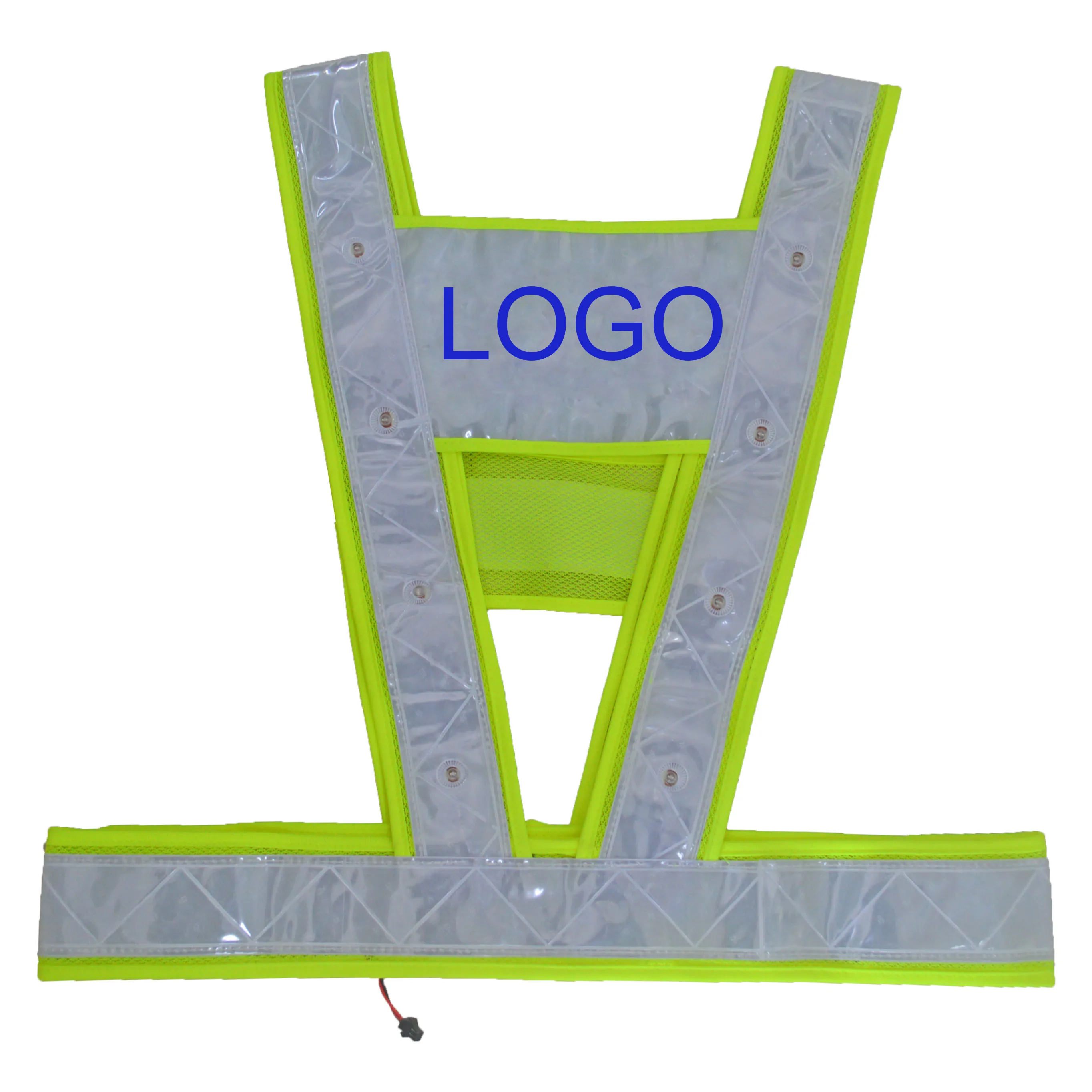 Взрослая одежда для дорожных рабочих, индивидуальный светодиодный световой ремень для бега, езды на велосипеде, защитный жилет, светоотражающая Защитная куртка по хорошей цене