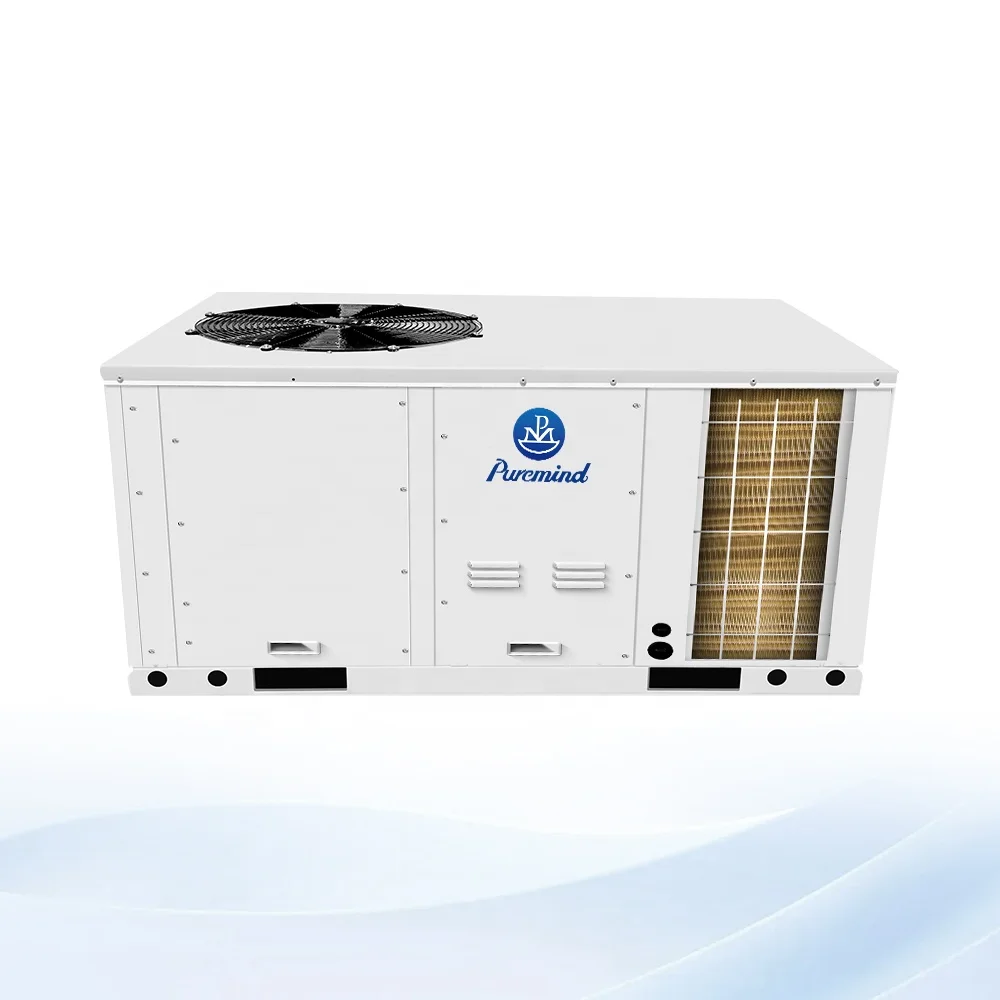 Puremind 5 15 30 Ton Inverter 380V 50Hz 60Hz Rooftop Package HVAC Factory Cooling And Heating Central Rooftop Air Conditioner