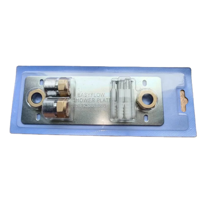 UK Market Request Carbon Steel Shower Faucet Plate Bathroom Stainless steel faucet panel fixed metal plate for faucet