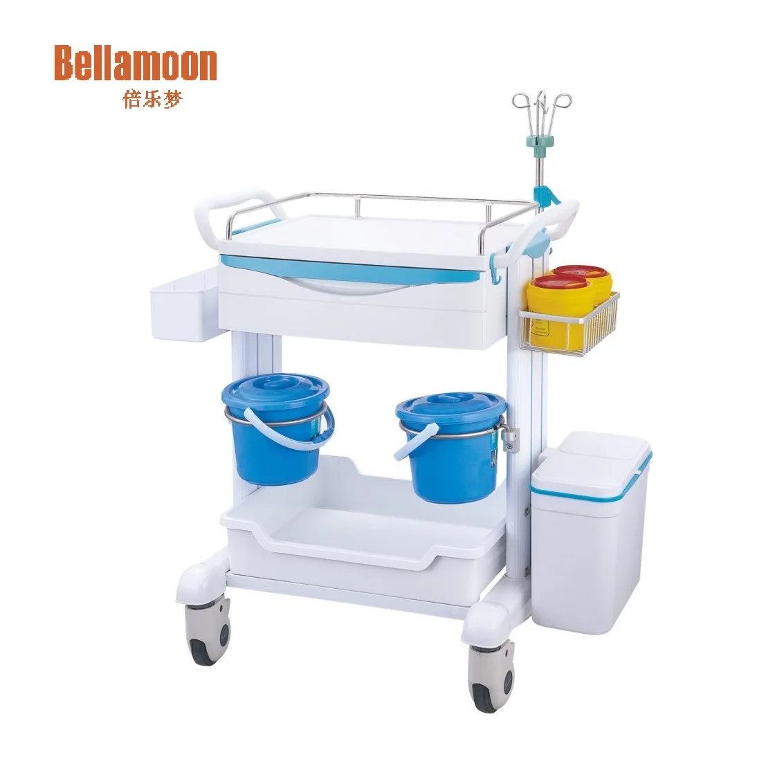 Больничная тележка TC6001B, медицинская тележка, тележка для медицинских целей, тележка для медицинских целей, автомобиль из АБС-пластика для ухода за ребенком