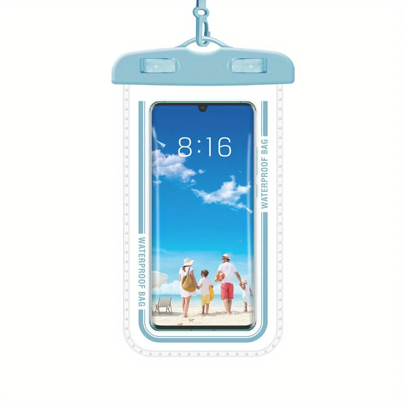 Universal floating clear pvc Beach phone case with strap water proof mobile phone bag pouch for cell phones
