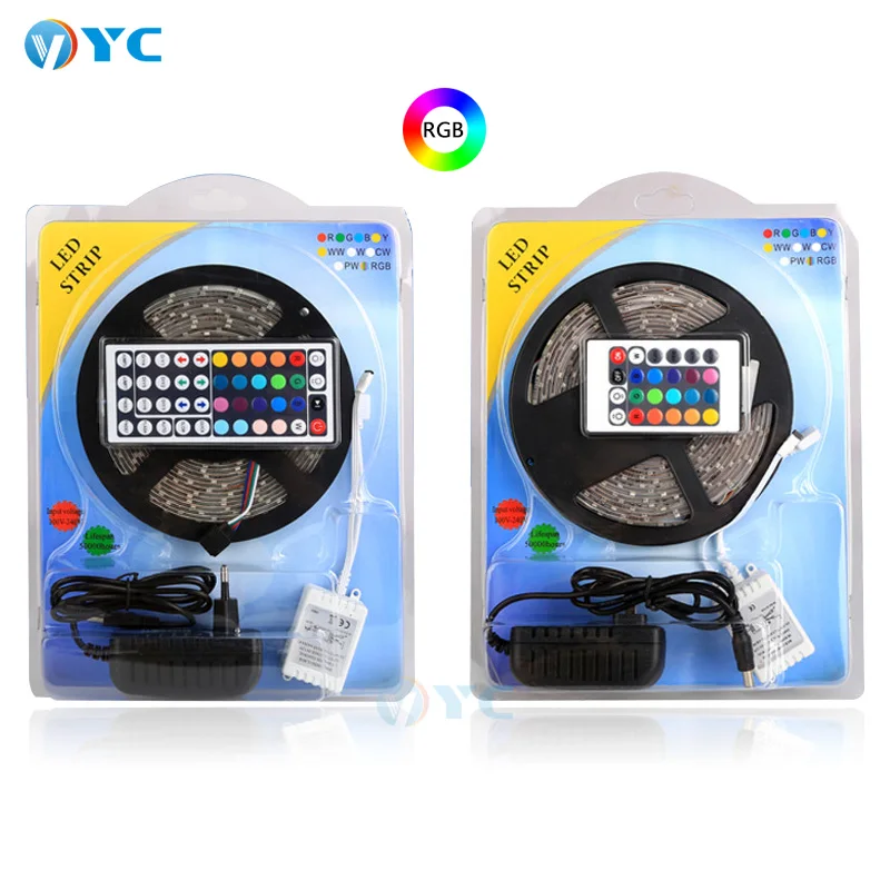  Лента Светодиодная гибкая с дистанционным беспроводным управлением RGB 5050 SMD 2835 5/10/15