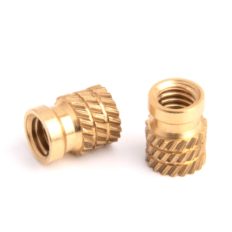 Hot melt knurled threaded insert nut SP ultrasonic hot pressing plastic embedded brass flange nuts fasteners manufacturers