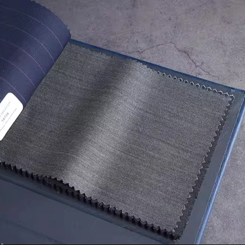 Suit fabric 100% Wool Herringbone super 120 Yarn 280g Weight 145cm Width with 0.1M Zero Shear Sampling Support Full Wool Product