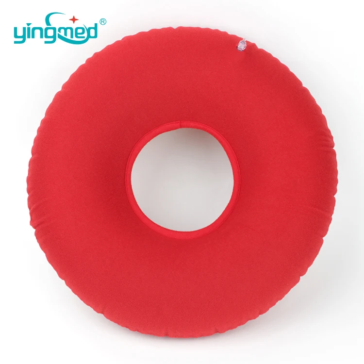 Medical Round Shape Inflatable Donut Wound Hemorrhoid Seat Pad Pressure Relief Pillow Air Cushion Seat