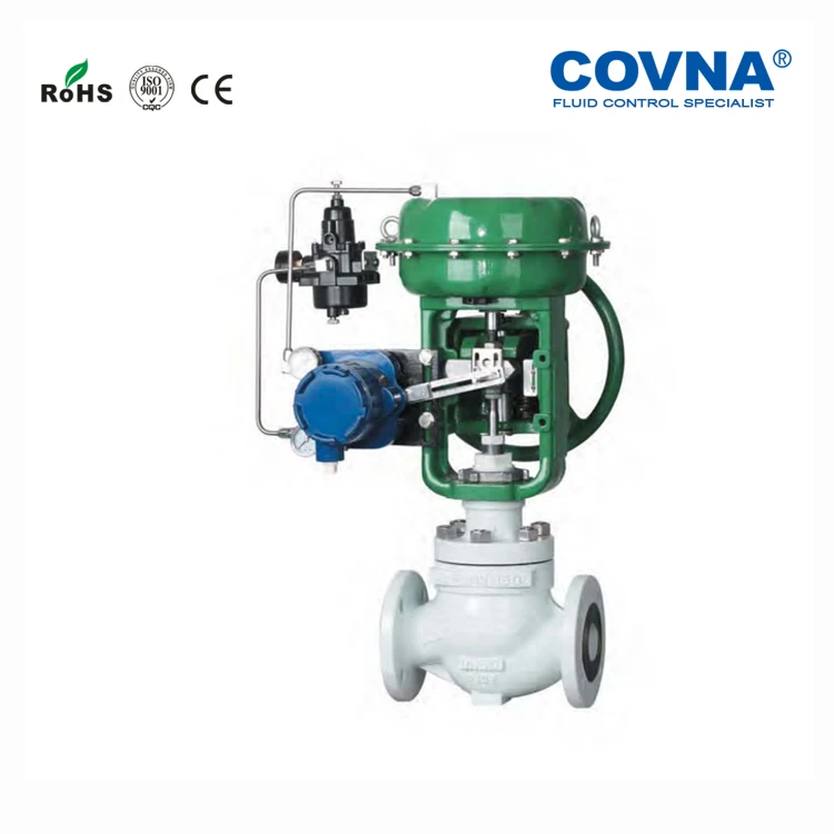 COVNA Flow Pressure Temperature Control Gloeb Valve  Rising Stem modulating Pneumatic Reugalting Valve