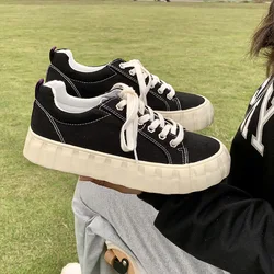 Fashion Ladies Leopard Prints Spring Fall Canvas Sneaker Casual Canvas Trendy Shoes For Women