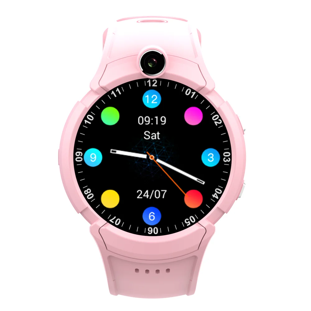 Wholesale Y12 Round 4G Watch Wrist Cell Phone Watch Waterproof SOS Call GPS Kids Smart Watch Tracker Smartwatch For Kids Safety