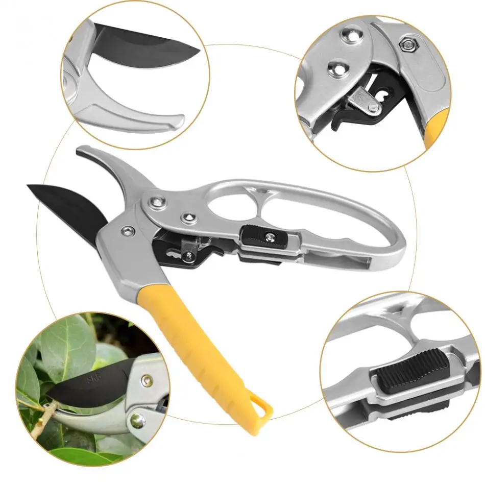 Pruning Shear Garden Tools Labor saving High Carbon Steel scissors Gardening Plant Sharp Branch Pruners Protection hand durable