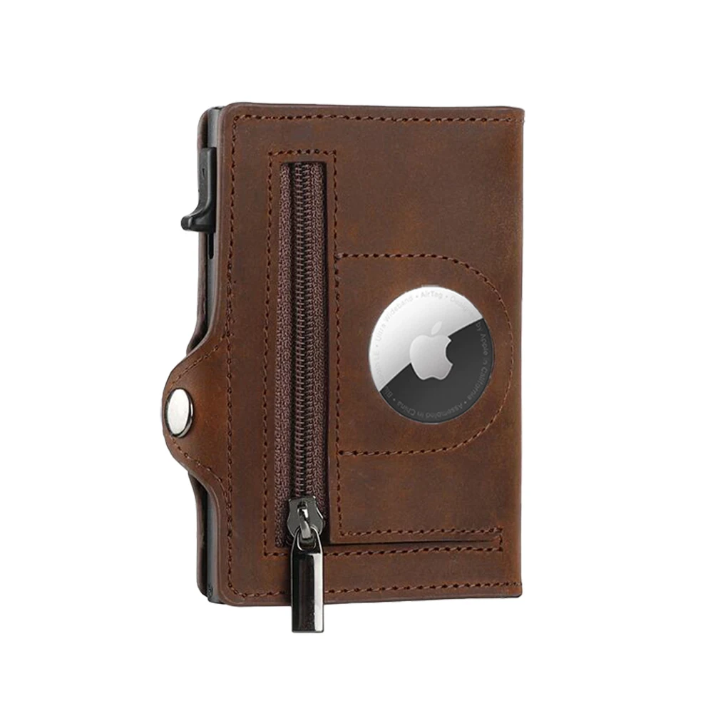 New trend Airtag voiceable wallet play sound keep track card holder front pocket men slim airtag wallet