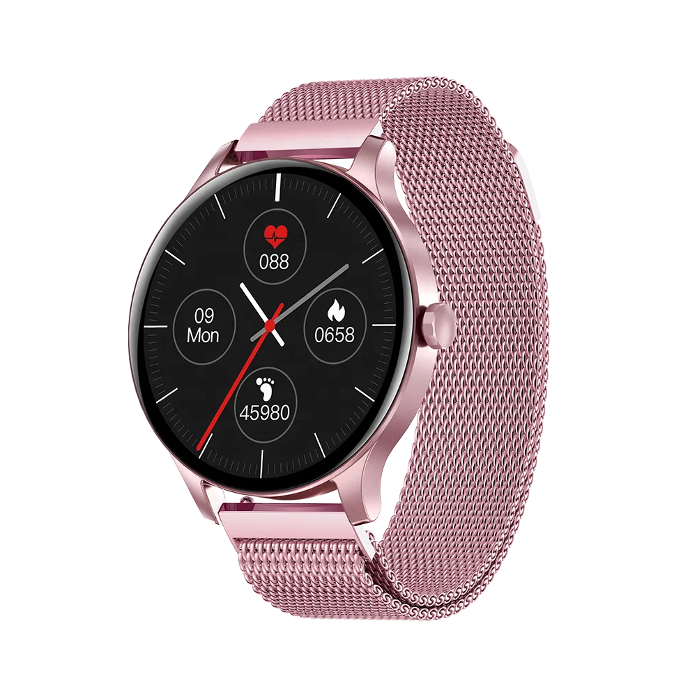 Smart Watch OEM 2022 Stainless Steel Strap Lady Smart Watch NY20 with Blood Pressure Heart Rate Sleeping Monitor