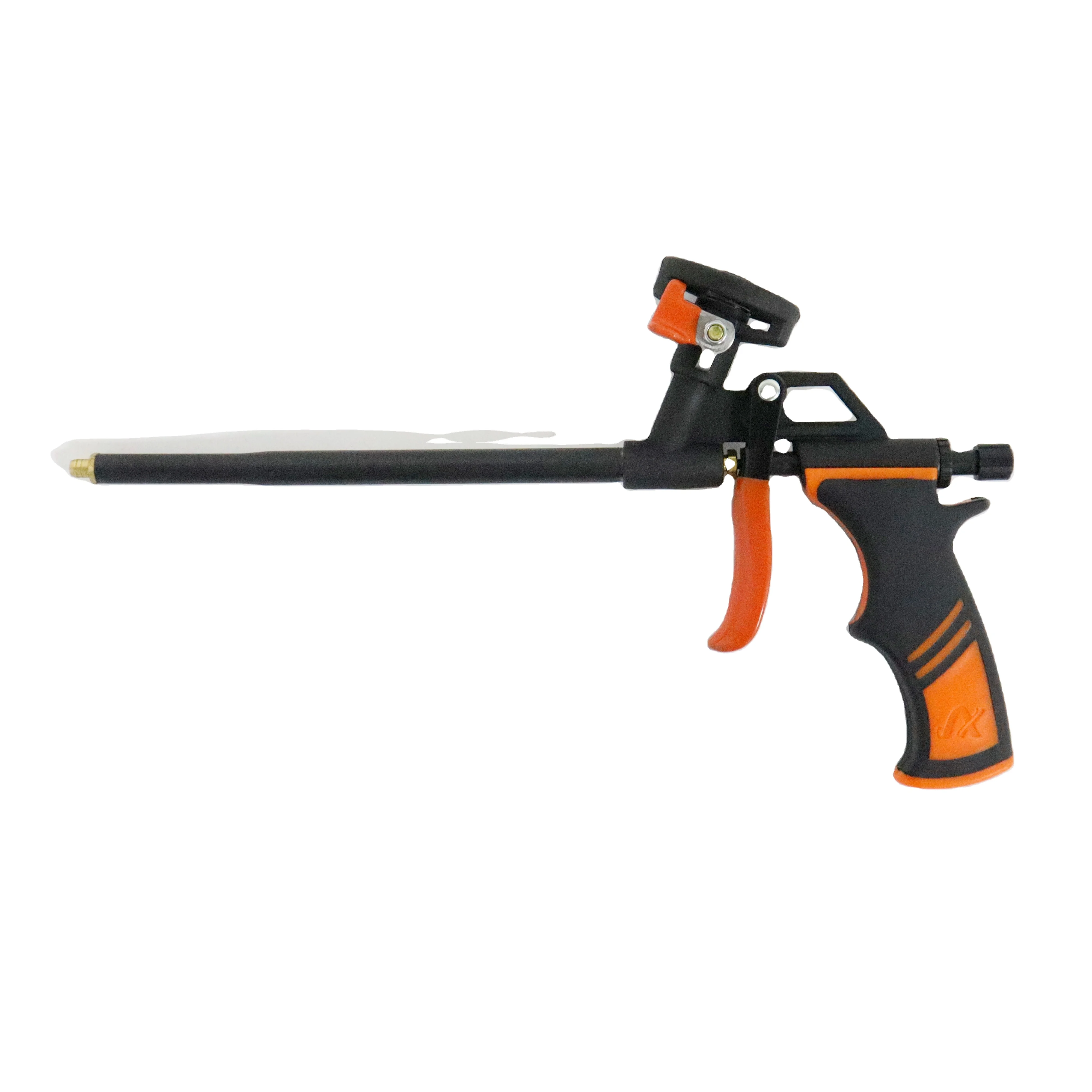High quality polyurethane foam gun PTFE spraying new design, Pu Expanding Foaming Gun Metal Body Covered with PTFE