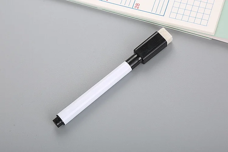 Office supply customized logo whiteboard pen dry erasable color marker pens with brush