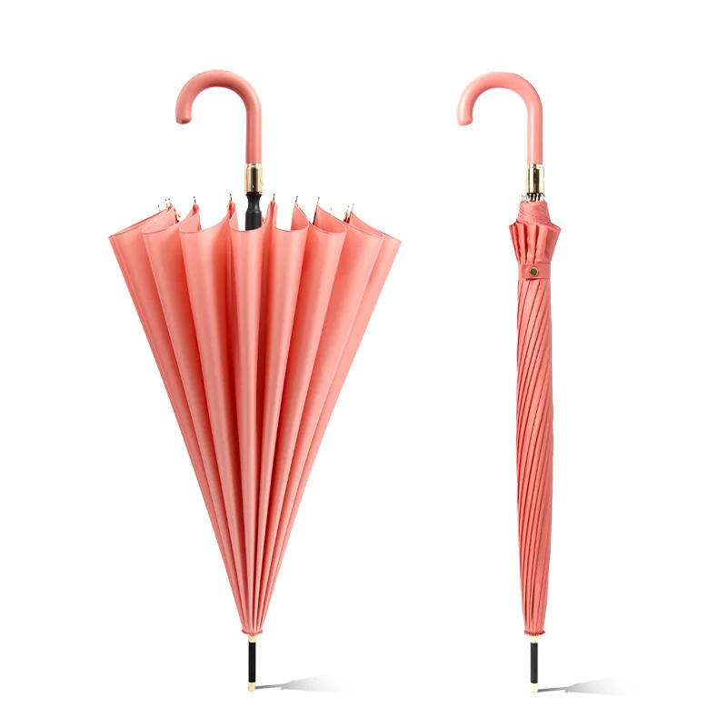 16 костей, супер большой прямой зонт, ручка-крючок, двойной подарок, зонт-зонт с длинной ручкой, цветущий в воде