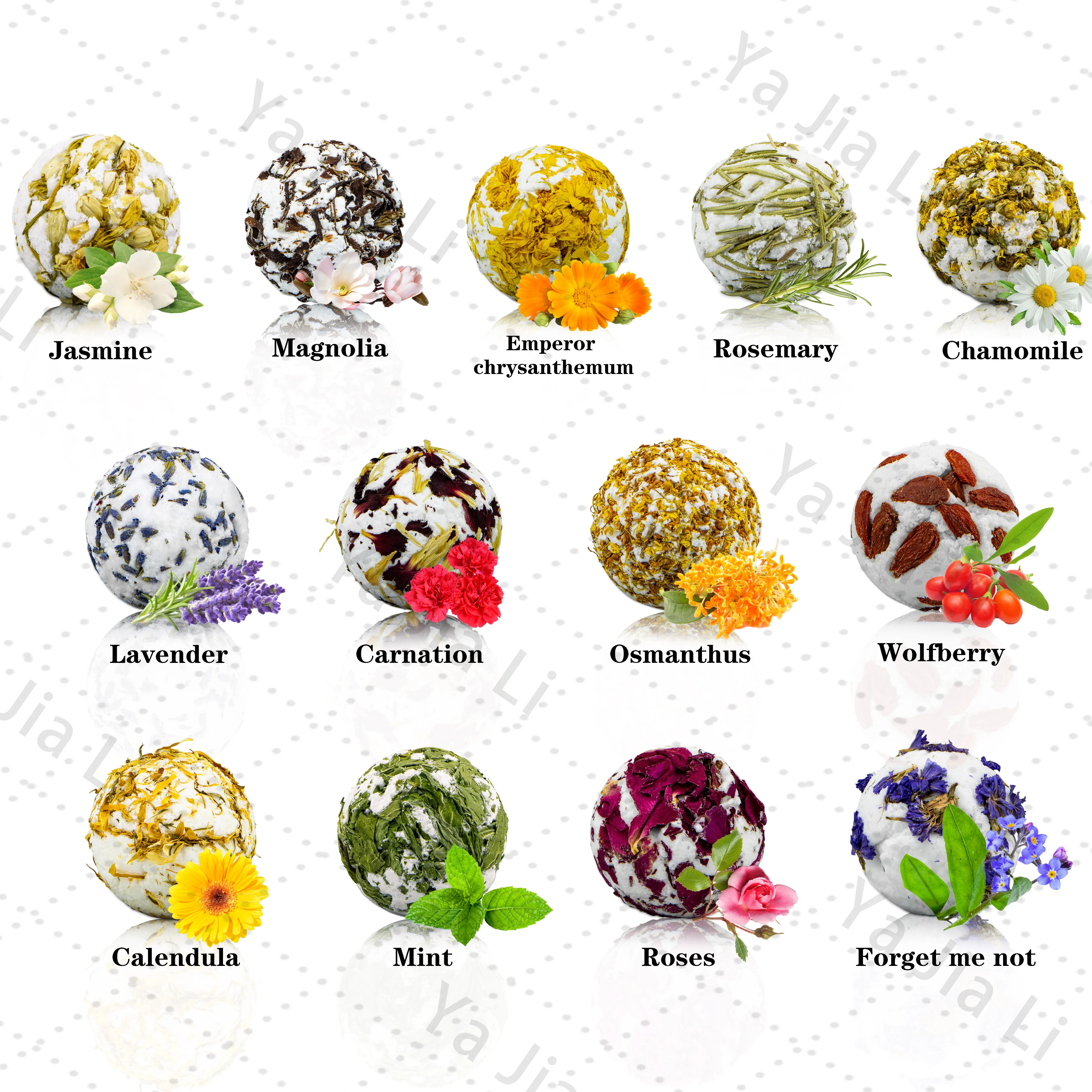 Manufacturers Oem Wholesale Bath Ball Natural SPA Rose Petals Bath Bomb Flower Lavender Bath Bombs Bulk