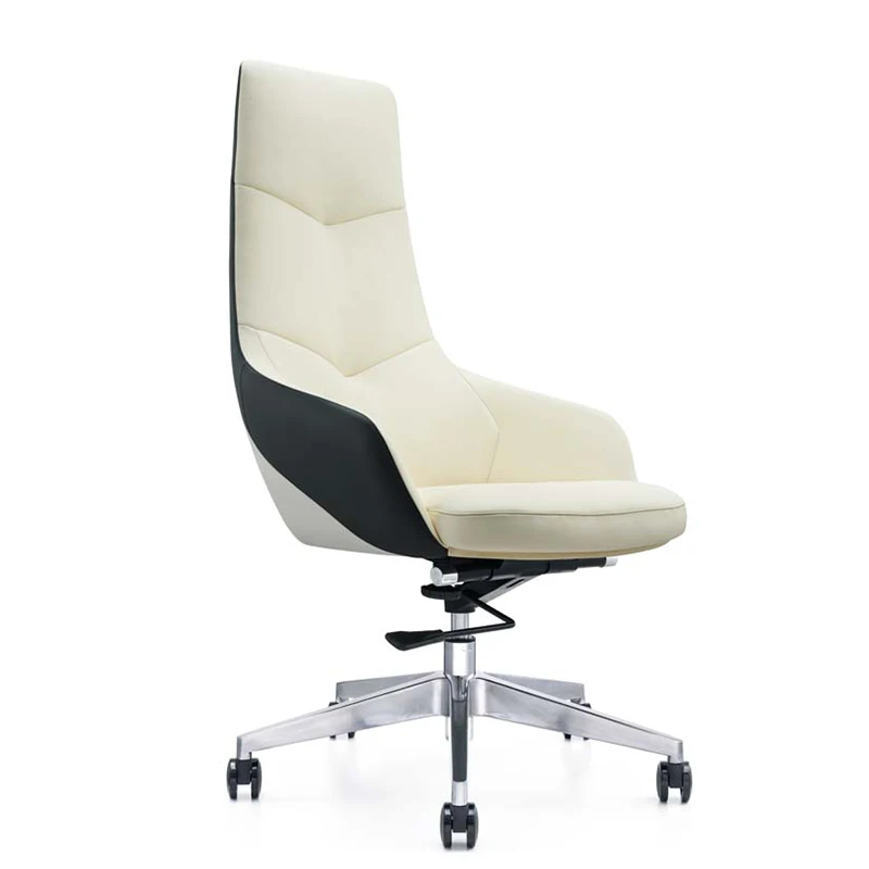 ergonomic adjustable chair black pu leather china manufacturer custom swivel pu leather chair