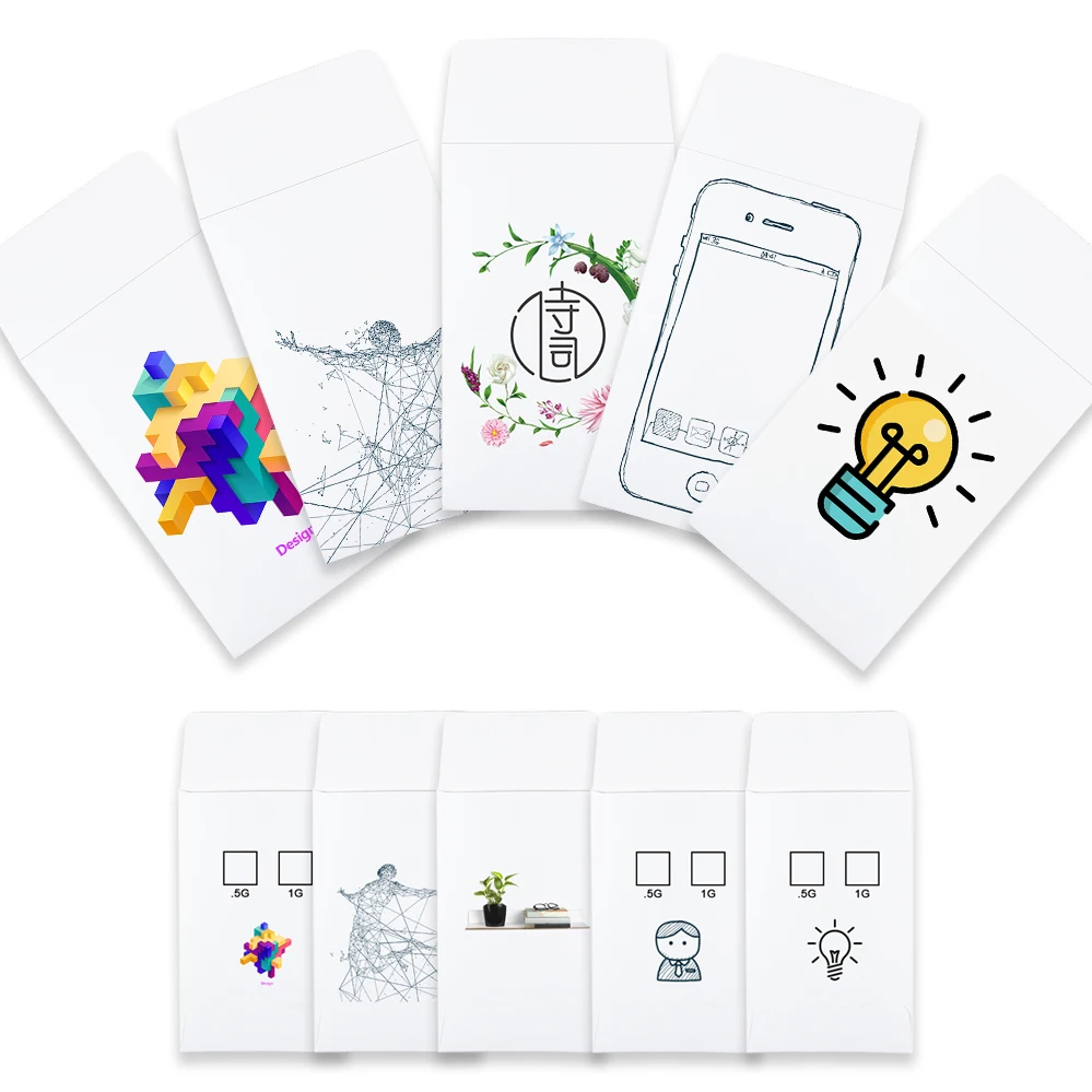 custom logo printed paper envelopes gift card envelope budget money envelope factory