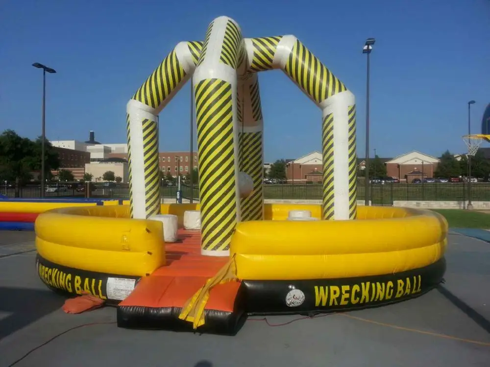 
Hit and run inflatable wrecking ball, inflatable basketball games 