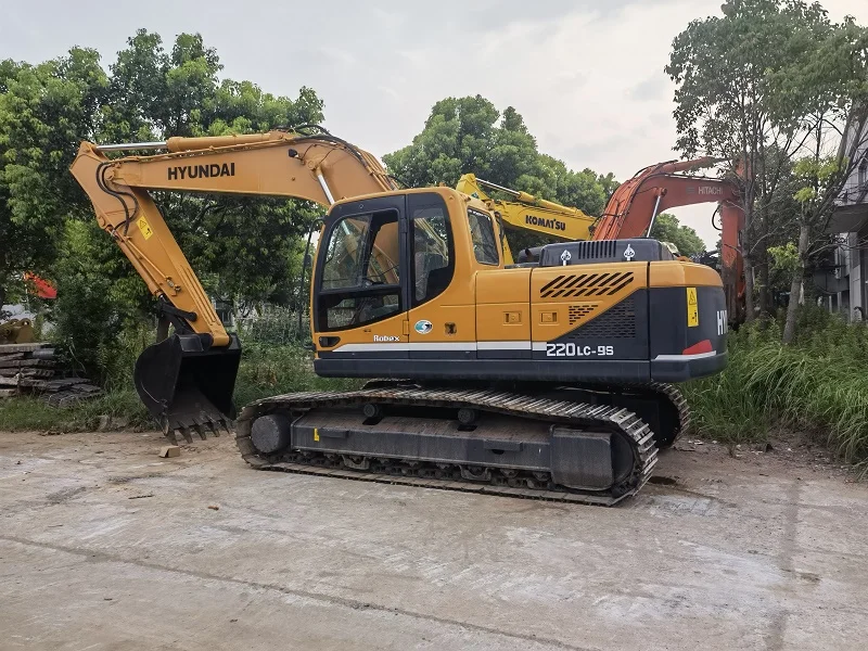 Good performance cheaper Used hyundai excavators 220-9s 220lc crawler excavator 22Ton R220 210 machine