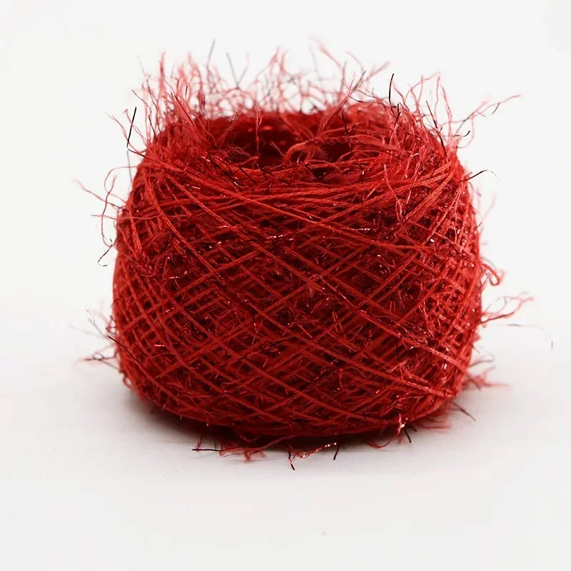 100% Polyester Horsetail mesh fabric ponytail fancy yarn
