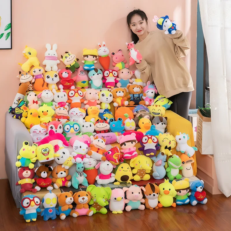 peluches mini custom cute 7 inch soft crane claw machine stuffed animal wholesale anime plush toys