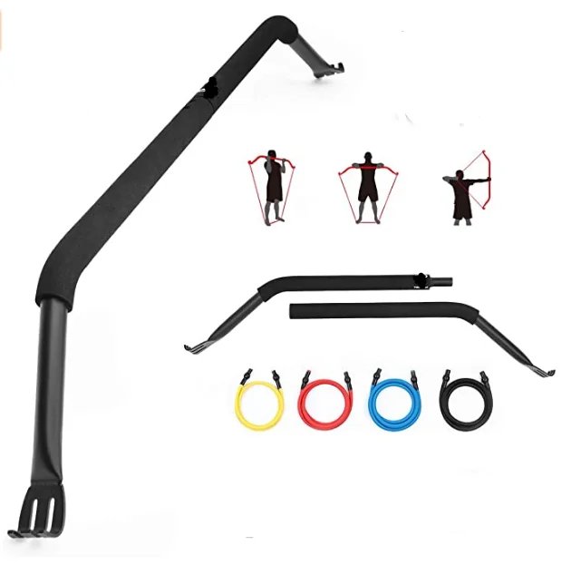 Portable Home Gym Resistance Bands Equipment System 6 Resistance Band Weightlifting Training Kit Bow and arrow fitness
