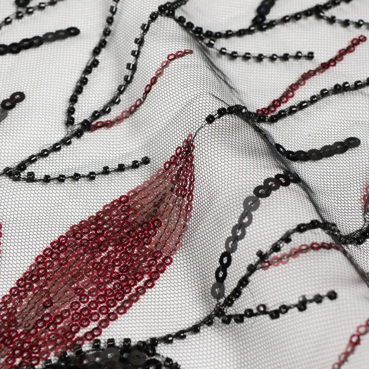 Wedding Luxury Lace Sequin Heavy Beaded White Net Embroidered Couture Dress Lixury Crystal Fabrics