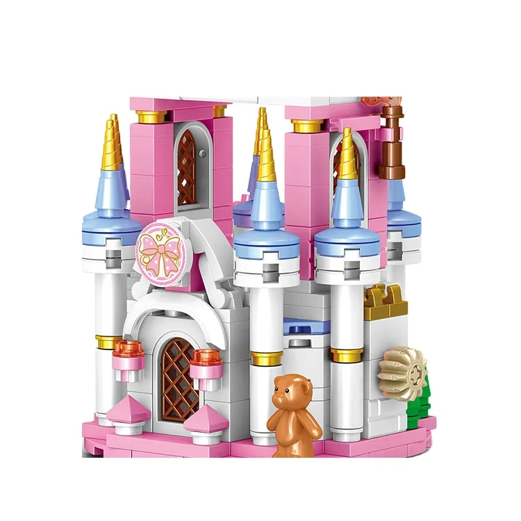 Hot Moc Brick House Castle Building Toy Music Box Castle Build Block with Sound and Light
