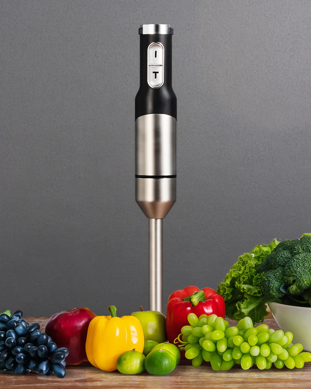 Baby Food Immersion Hand Blender Portable Mixer with Whisk Attachment Electric Handheld Juicer Blender