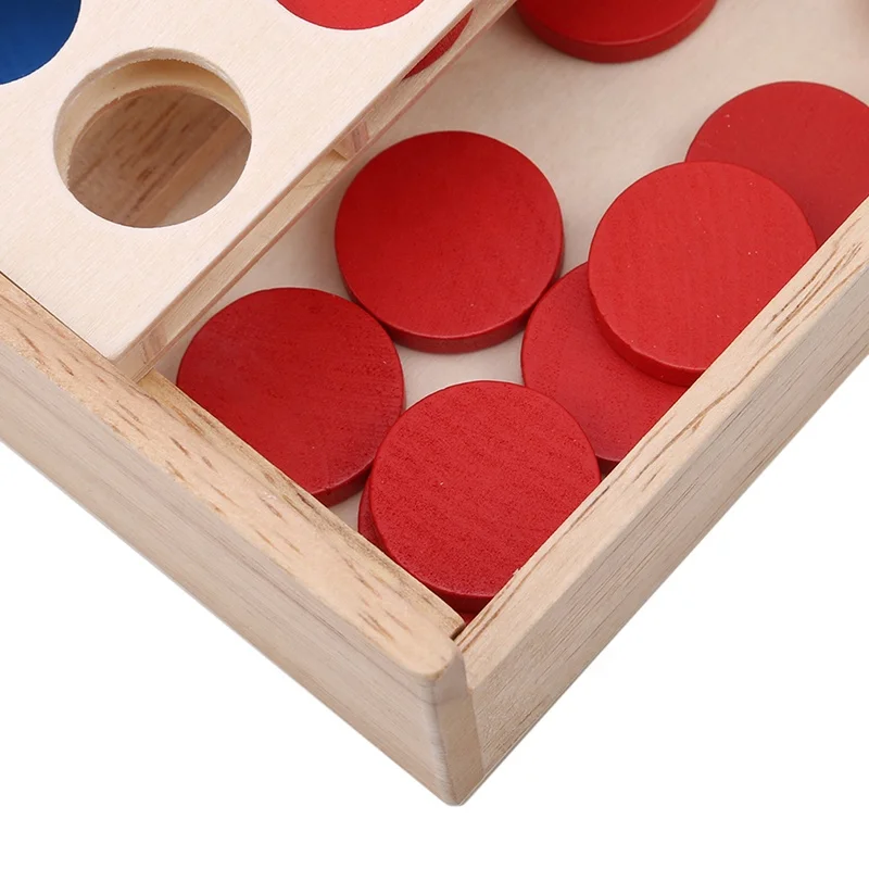 educational connect four game wood Line Up 4 Classic Family Toy Board Game Kids wooden toys four in a row game for kid