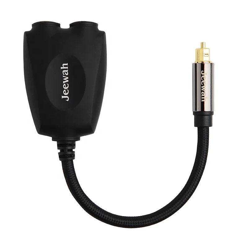 Toslink 1 вход 2 выход аудио кабель с двумя портами Toslink один разделитель на два аудио соединительного шнура сплиттер оптоволоконный аудио кабель