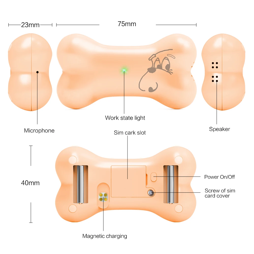 Hot selling wholesale pet collars waterproof pet gps tracker , gps dog collar for outdoor position