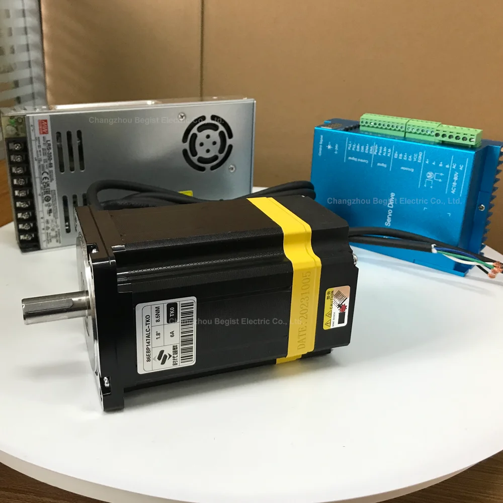 1set/3set/4set Nema34 86 Hybrid Stepper Servo Motor 8.5nm and Digital display Drive for CNC Machine