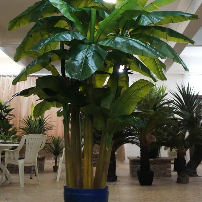 Large Plastic Banana Leaf Green Leaves artificial traveler banana plant