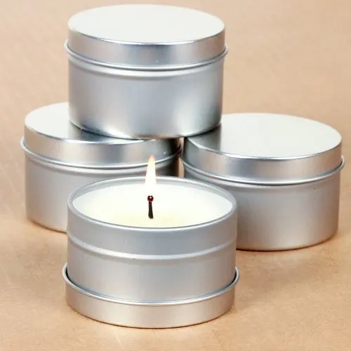 High-quality  2oz 4oz 6oz 8oz 10oz empty scented aluminum candle  tins with lid
