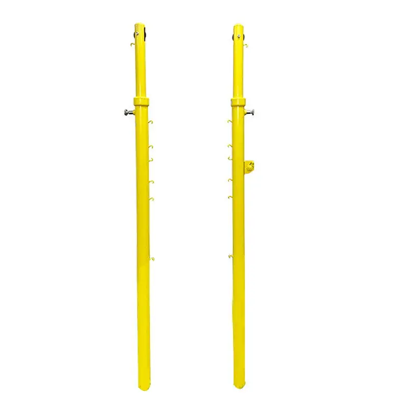 Custom Length Volleyball Pole Portable Stand With Net Set