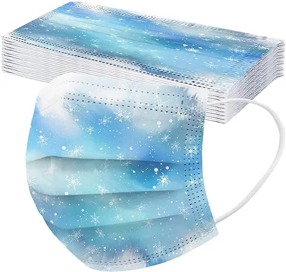 Disposable Earloop Pink Blue Black White Mouth Mask 3 Layers Meltblown Non-Woven Breathable Face Masks