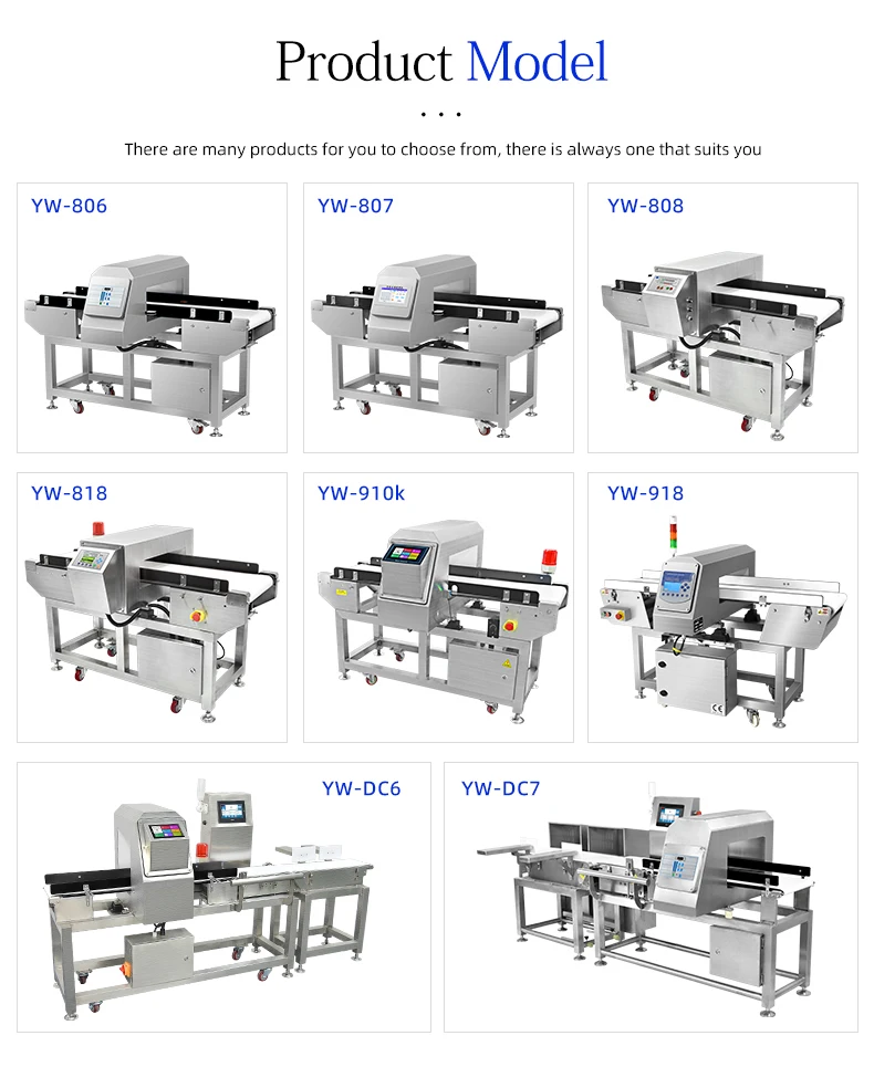 New technology made in China supports customized food metal detectors for food safety