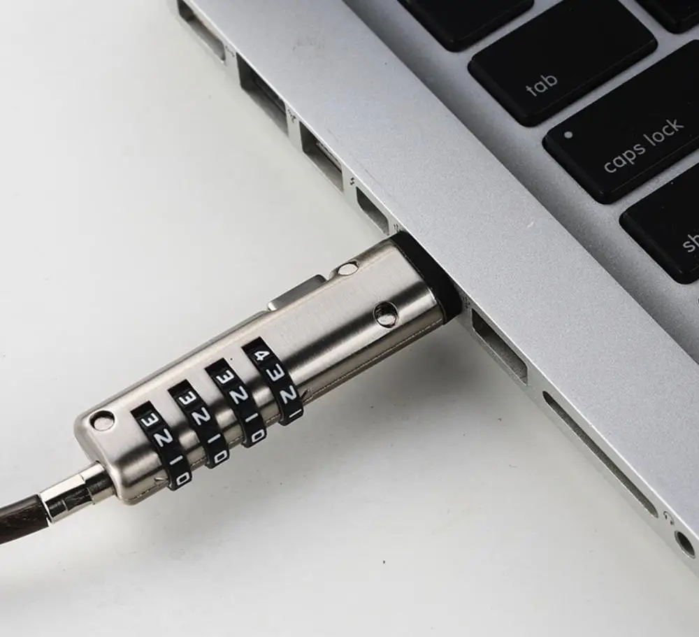 USB Laptop Lock 4 digits Combination Computer Cable Lock Anti-theft Laptop Security lock