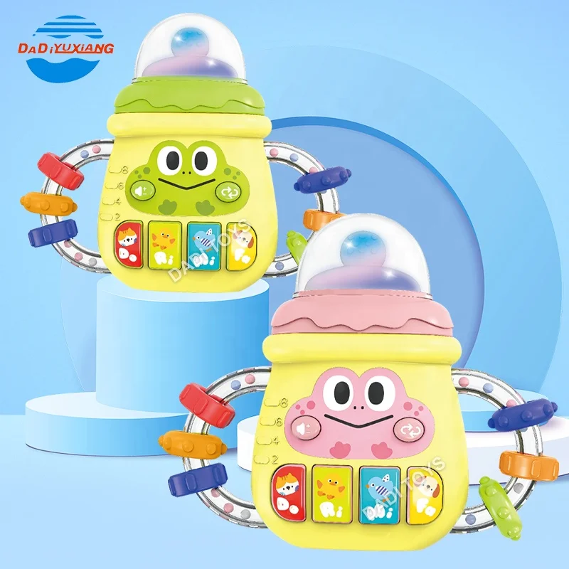 Hot Sale Toys Baby Soft Teether Educational Toy Musical Bottle Pacifier Baby Musical Bottle Pacifier