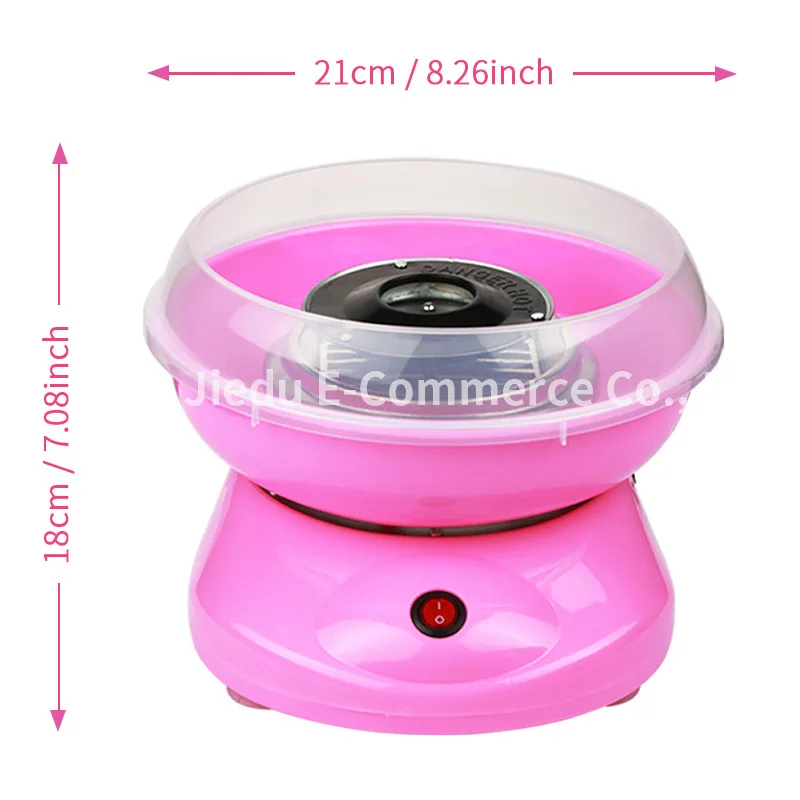 Pink Mini Home Use CE FCC Automatic Electric Marshmallow Floss Sugar Making Cotton Candy Machine For