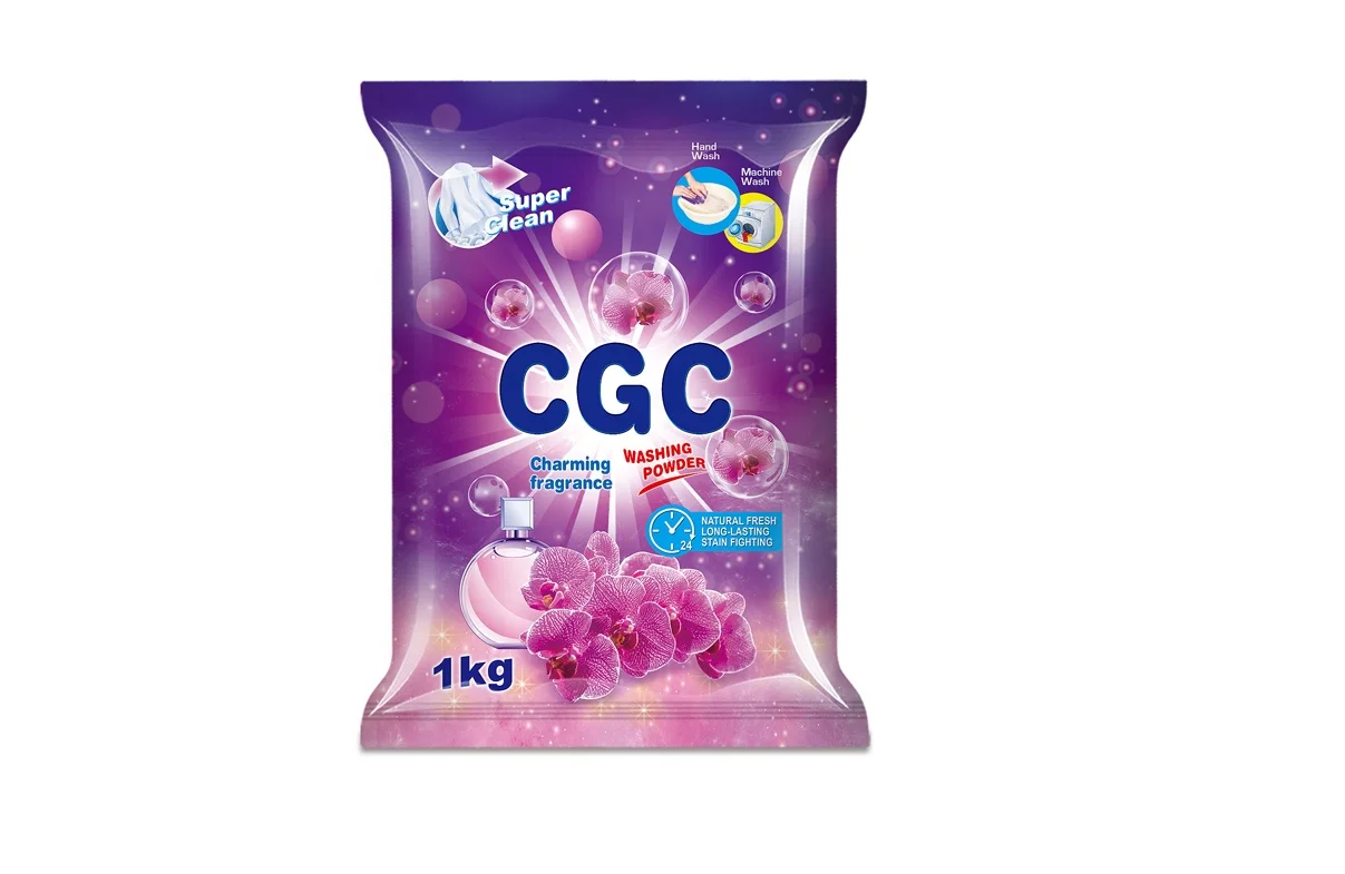 CGC brand  Low density hand washing powder 1KG 3KG 5kg Detergent  Soap Powder manufacturer  Accept OEM powder best deterg