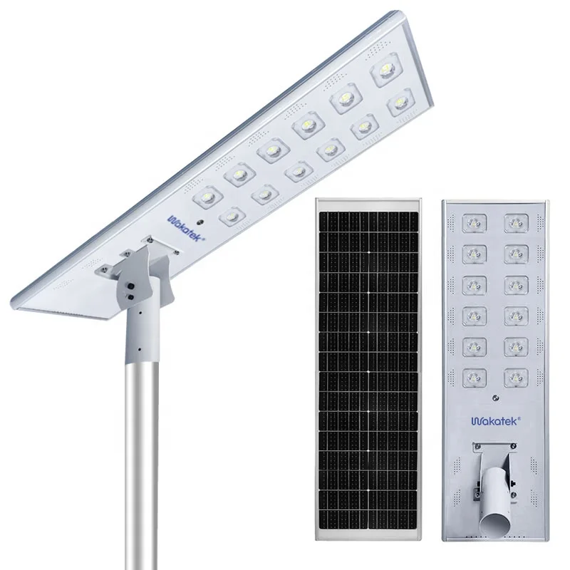 WAKATEK High Class and Environmental Friendly 100w All In One Solar Street Light