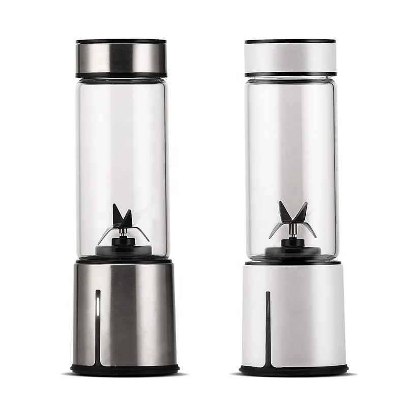 High Quality Mini Stainless Steel Ice Crushing Usb Rechargeable Smoothie Portable Usb Wireless Fruit Juicer Blender Cup