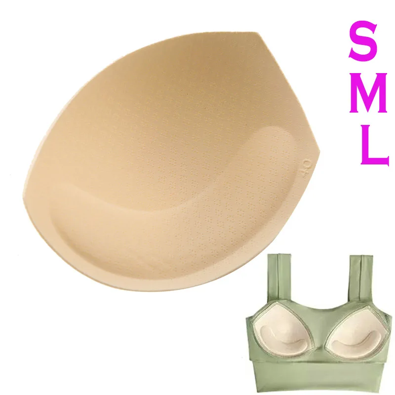 Foam bra cup manufacturers High quality push up foam breast enhancer sponge soft bra pads padding removable bra insert