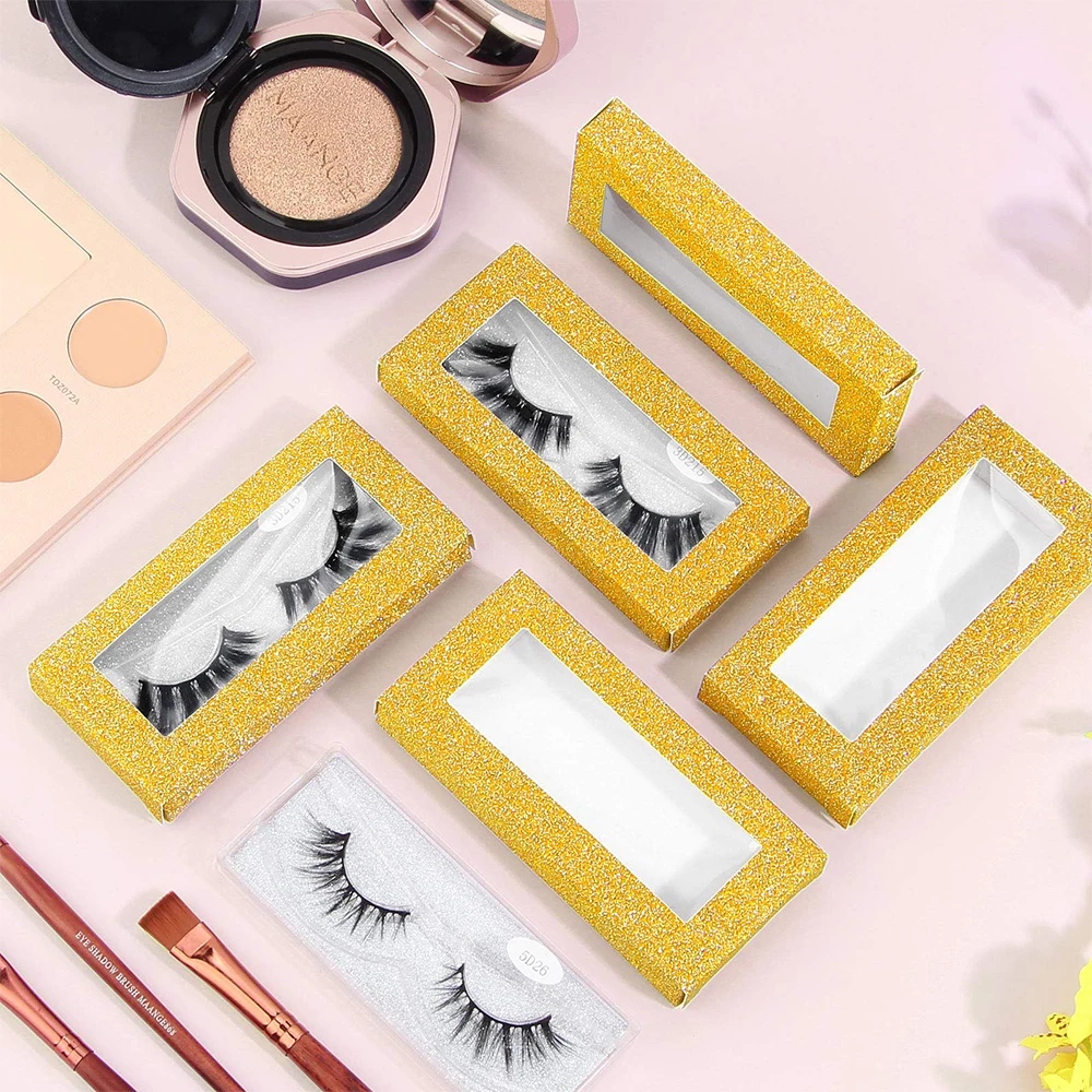 Fake 5D 4D 3D Mink Luxury Custom Luxury Eyelash Packaging Make Up Cosmetics Mink Eye Lashes Custom Package Box