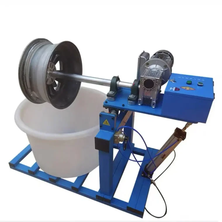 24 inch professional alloy wheel polishing vibrating with abrasive medium car rim polishing machine